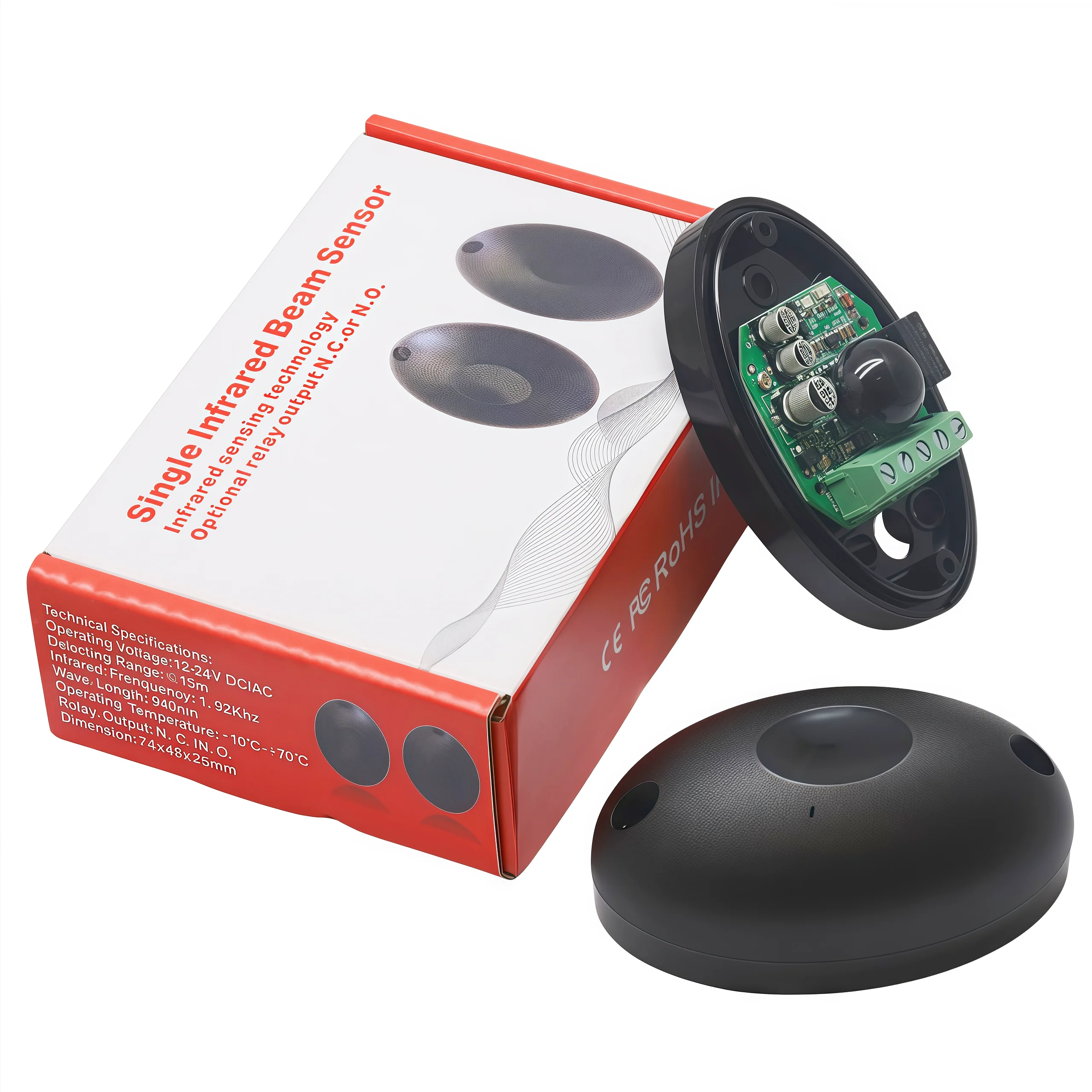 

Rolling shutter garage door motor universal wireless infrared beam sensor