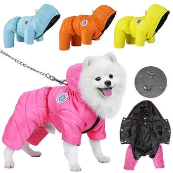 Chaqueta impermeable para perros pequeños y medianos, ropa para cachorros, sudaderas con capucha, abrigo, monos para Chihuahua, caniche Shih Tzu, mono, disfraces para mascotas