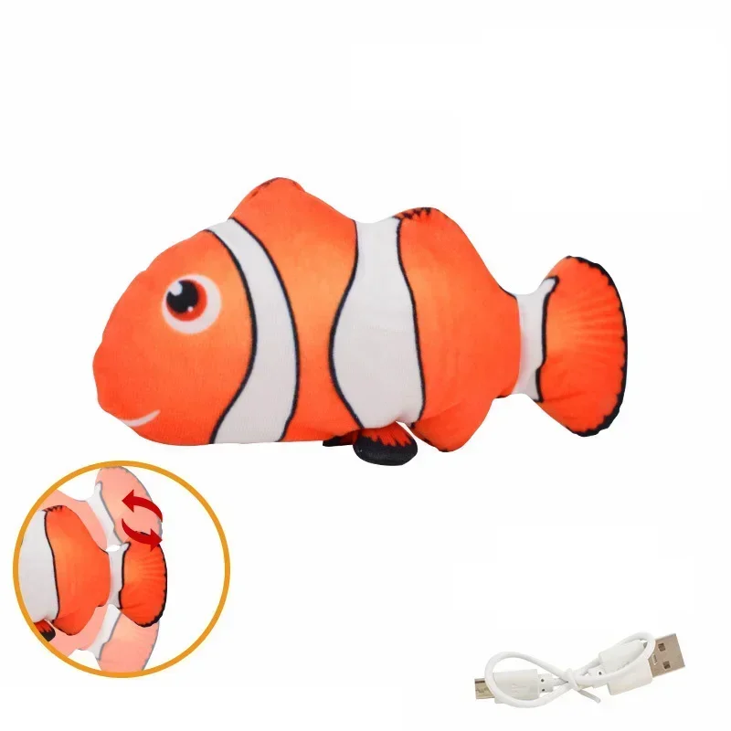 New Cat Toy Electric Fish Will Jump and Move To Sleep Fake Fish Electric Pat Fish Toy Fish