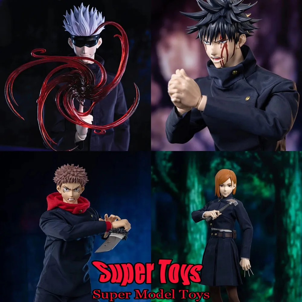 

Threezero 1/6 Soldier Jujutsu Kaisen Itadori Yuji Fushiguro Megumi Kugisaki Nobara Satoru Gojo Full Set 12'' Action Figure Model