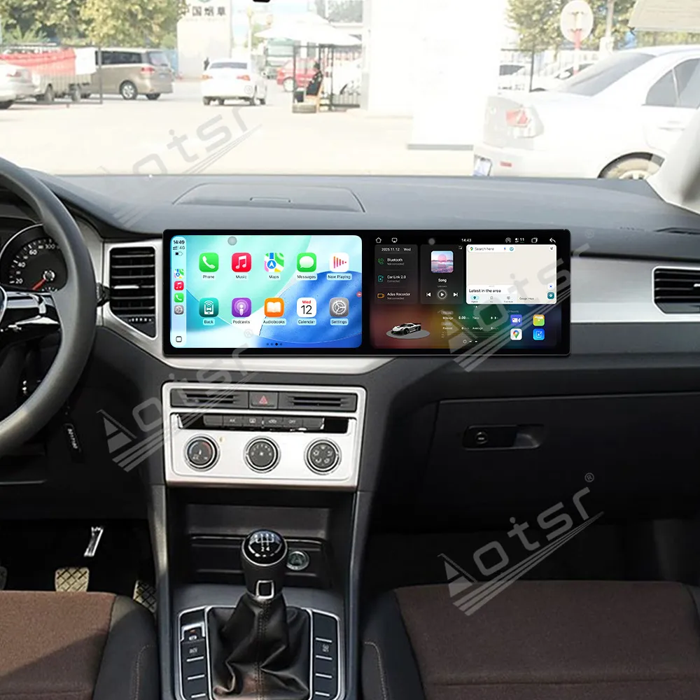 

Двойной 10,1-дюймовый Android 15 CarPlay радио для Volkswagen Golf Sportsvan 2016-2020 HD сенсорный экран мультимедийный плеер автомобильный GPS Naviga
