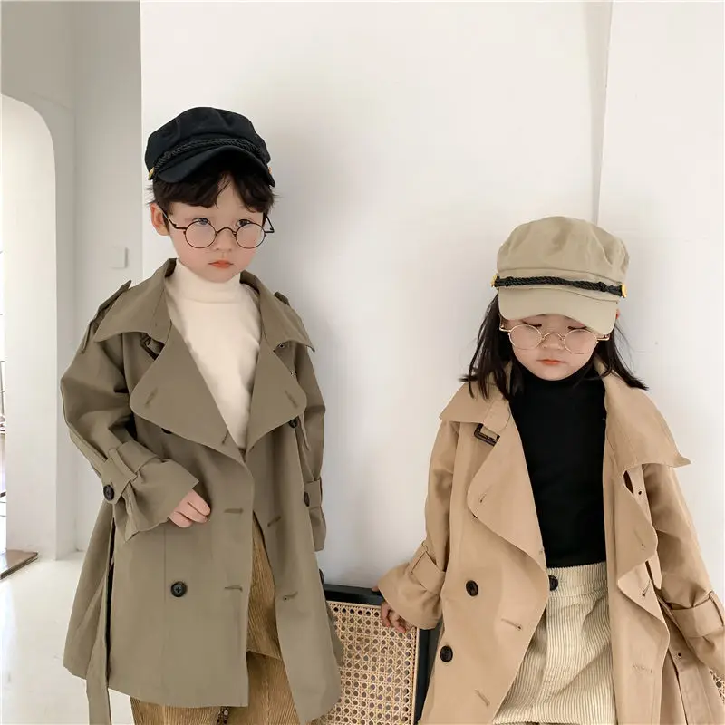 

Girls Jackets Coat Windbreak Outwear Cotton 2023 Spring Autumn Poncho Toddler Kids Windproof Children's Clothing