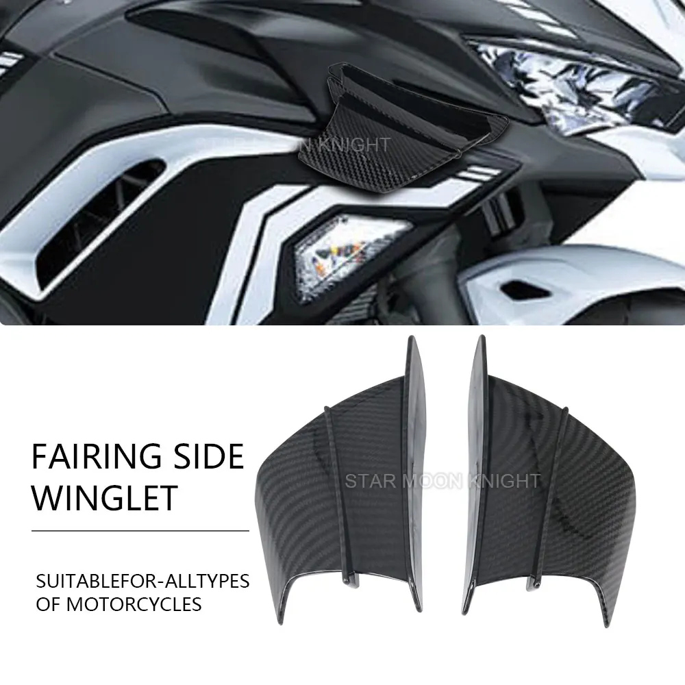 Kit de alas aerodinámicas para motocicleta, alerón para Kawasaki Ninja 650, 400, 300, 250, H2R, ZX-14R, ZX-10R, Z, H2, 1000SX, 1000, sx
