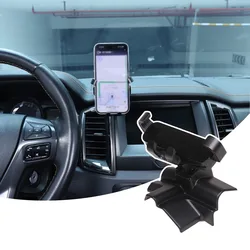 Car Phone Holder Mount For Ford Ranger 2015-2021 Car Central Control Air Vent Cell Phone Holder 360-Degree Rotation Phone Holder