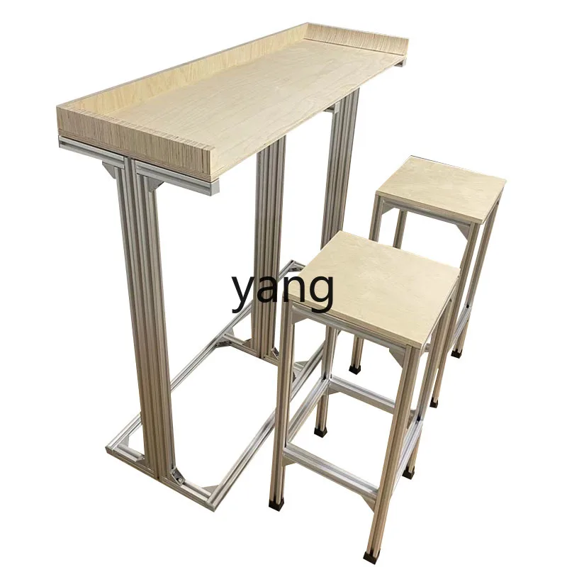 

LTT dessert shop cafe high table casual dining table and chairs modern simple bar combination