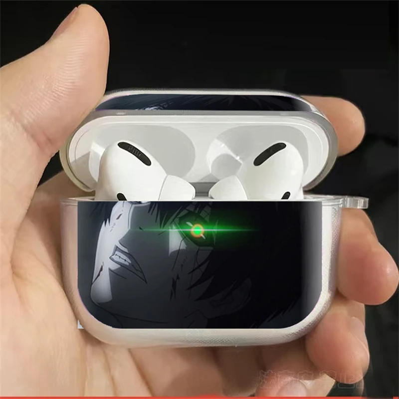 

Japan Tokyo Ghoul Anime Kaneki Ken Soft silicone TPU Case For AirPods Pro 2 1 2 3 Silicone Wireless Bluetooth Earphone Box Cover