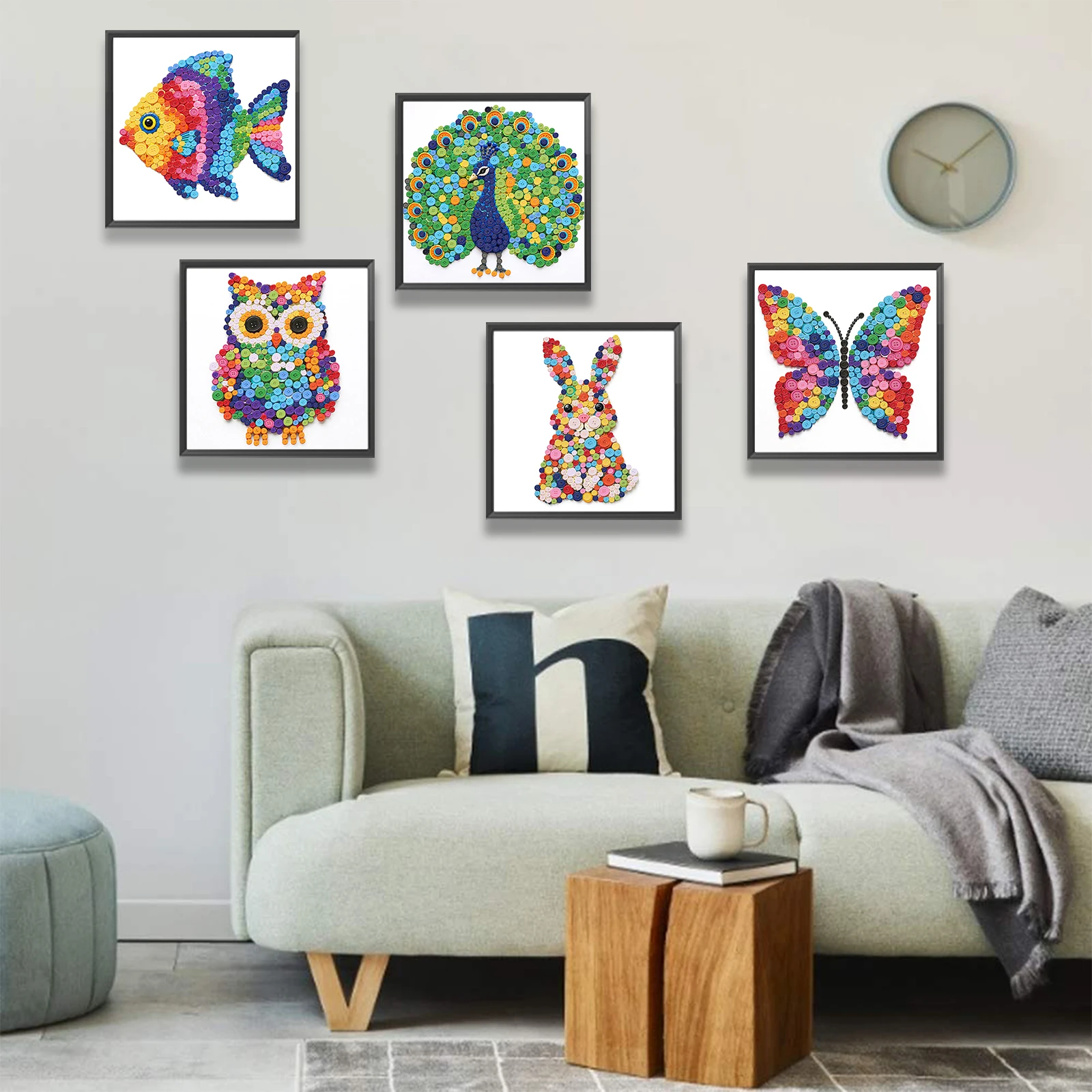 Resin Art Kit For Beginners - Kit per la creazione di bottoni