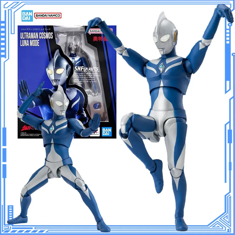 

Bandai Genuine Ultraman Cosmos Model Kit SHF Ultraman Cosmos Luna Mode Action Figure Collection Model Toys for Christmas Gifts