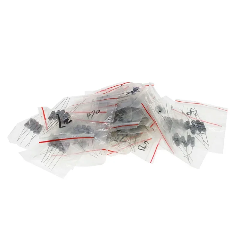 Component package 2W carbon film resistor package 0.1-750 Europe commonly used a total of 30 kinds of each 5 four-color ring
