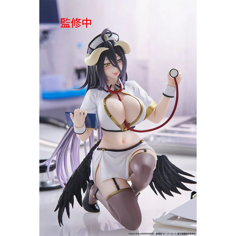 1 【100% أصلي】TAiTO Original Overlord Albedo Desktop Cute Nurse Ver. H = 13 سنتيمتر أنيمي نموذج شخصية الديكور الهدايا اللعب نموذج