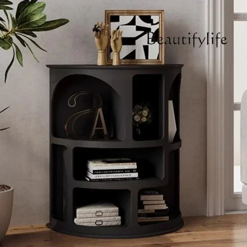 

French entrance cave cabinet shelf fan-shaped against the wall corner American triangular cabinet against the decorative cabinet