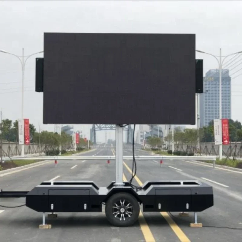 Light Emitting Diode Display Trailer Waterproof Full Color Light Emitting Diode Screen Mobile