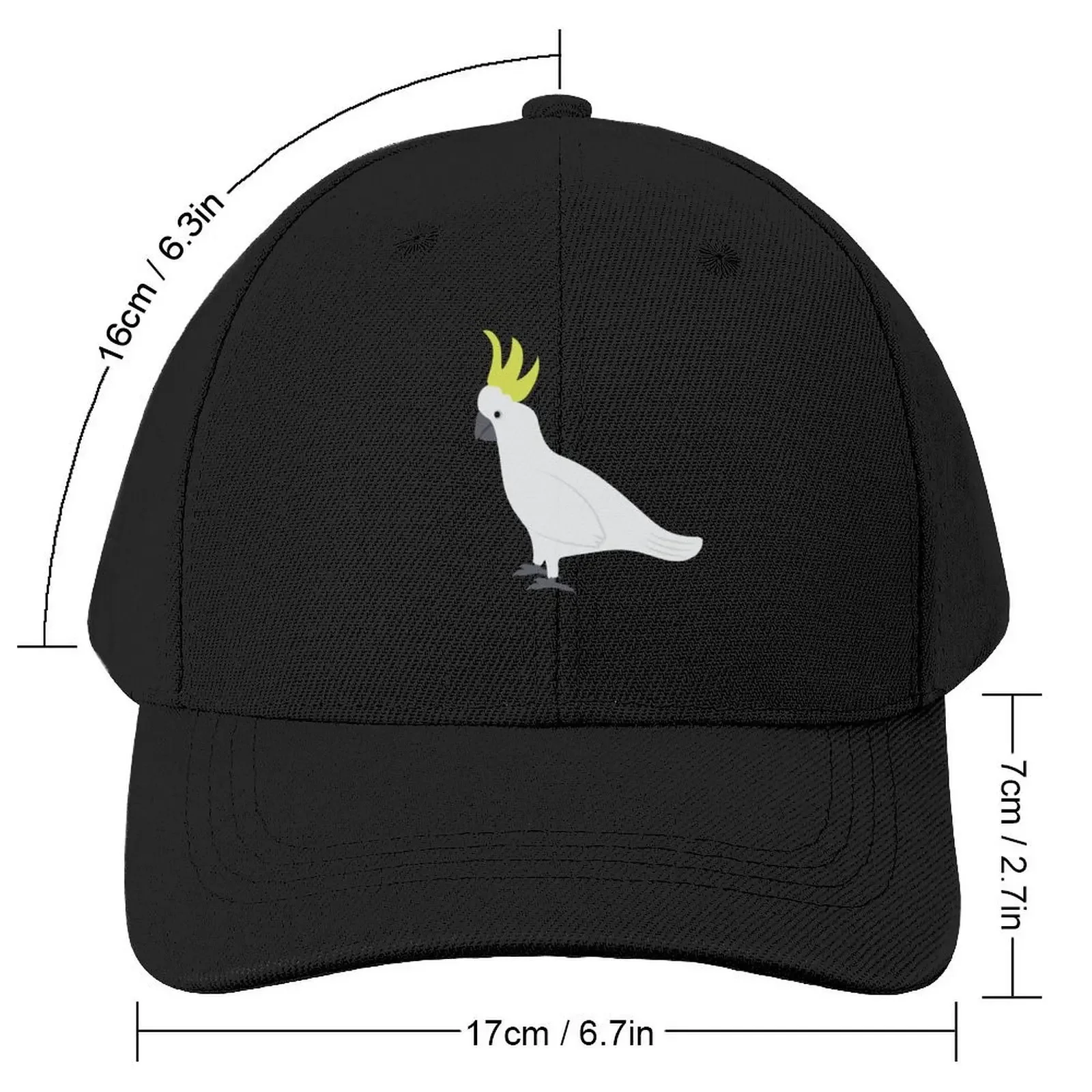 Birds of Australia Pattern - Black Baseball Cap sun hat Luxury Brand western Hat Women's Golf Clothing Men's