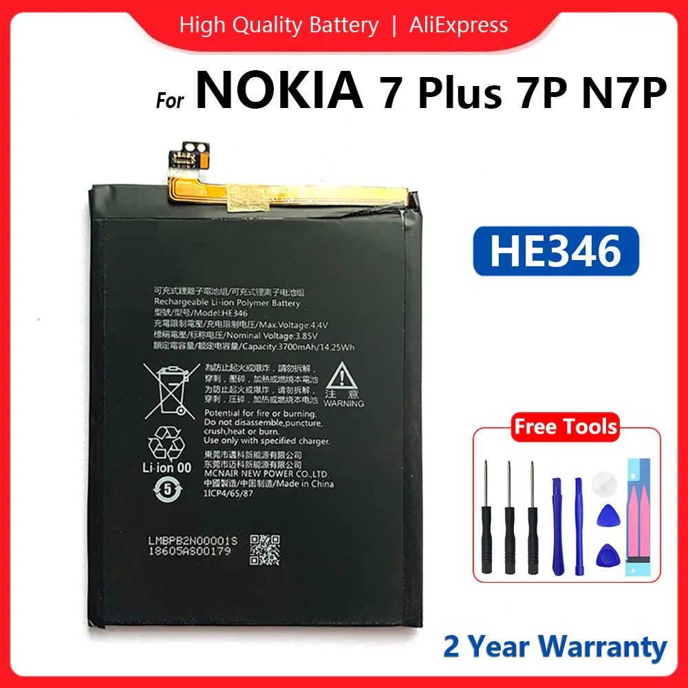 Original Replacement Battery For NOKIA 2 3 4 5 6 7 8 9 G10 G20 Plus Dual Rechargeable Mobile phone Batteria+Free Gift+Track Code