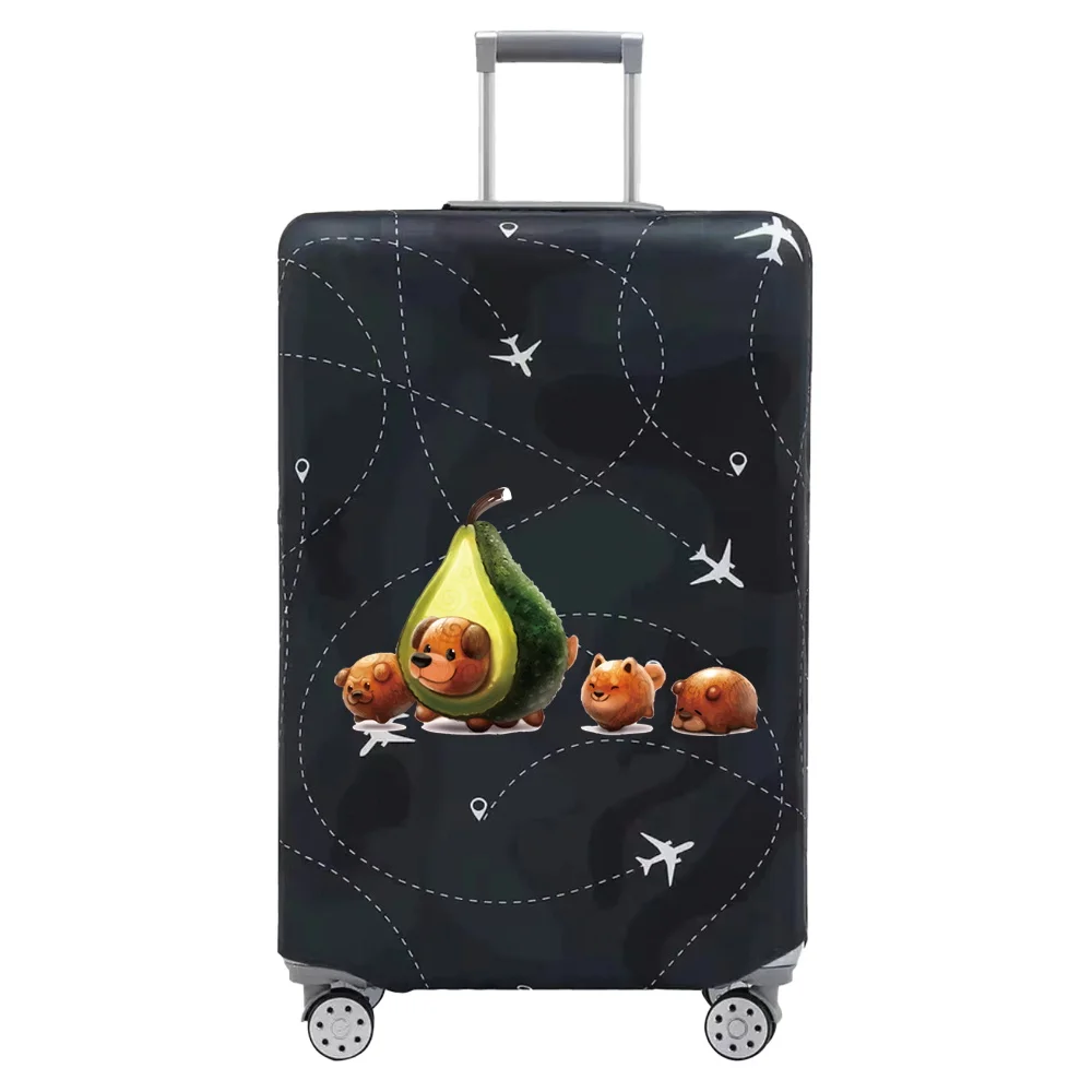 Luggage Covers 18-32inch Protector Travel Luggage Suitcase Protective Cover Stretch Dust Covers Print Avocado Series