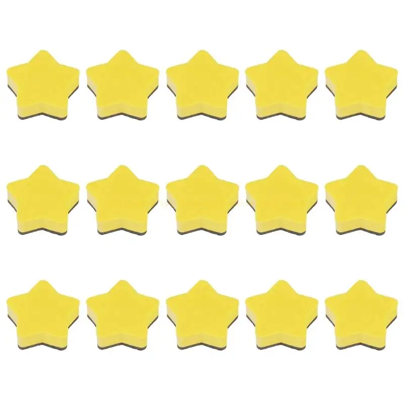 15piece Dry Erasers Set Dapat Digunakan kembali yang bisa dicuci dengan pembersih papan tulis untuk rumah kantor kelas