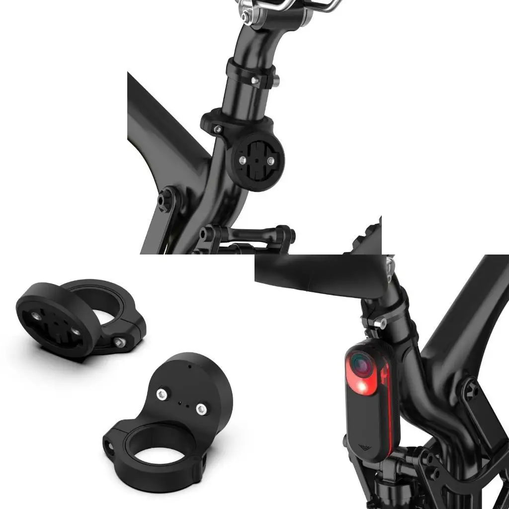 Q6PA Multi-functional Bike Stem Computer Mount Holder Headlamp-Bracket Stand Extension Lamp Holder Rack for Varia