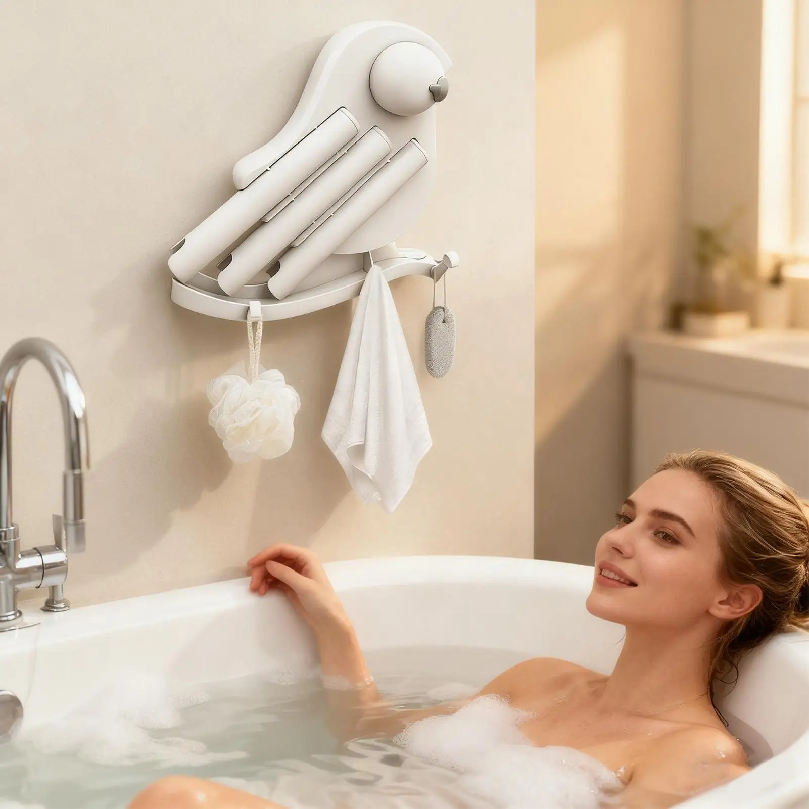 

Shower Head Cleaning Brush Scrubber With Hooks Wet Dry Use Water Bottle Scrubber With Hooks For Phone Hole Cup Small Space