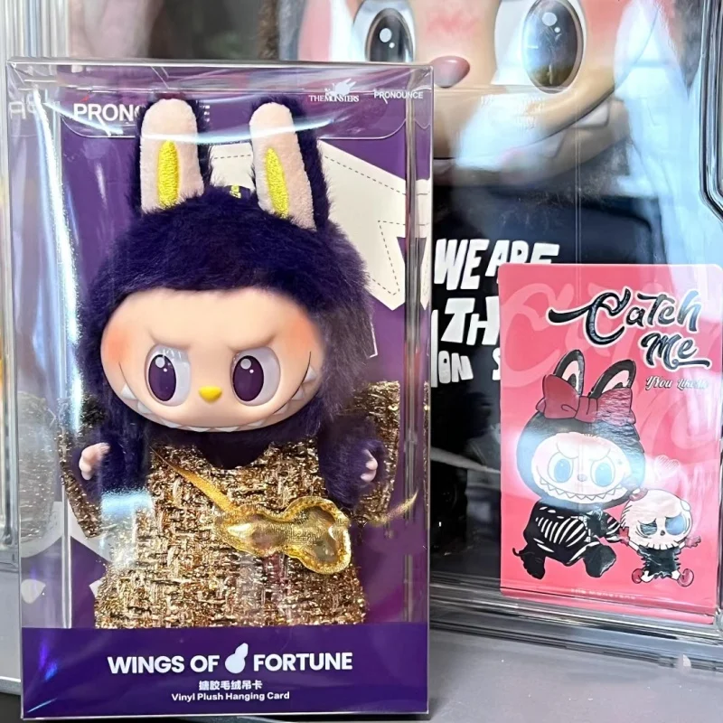 New Limited Edition The Monsters Labubu Action Figure X Pronounce Wings Of Fortune Vinyl Dolls Kawaii Pendants Surprise Gift