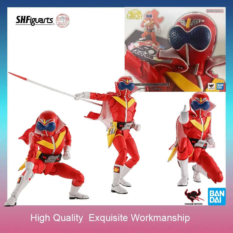 В наличии BANDAI S.H.Figuarts Shinkocchou Seihou Akaranger 50th Anniversary Ver Himitsu Sentai Gorenger Коллекционная фигурка