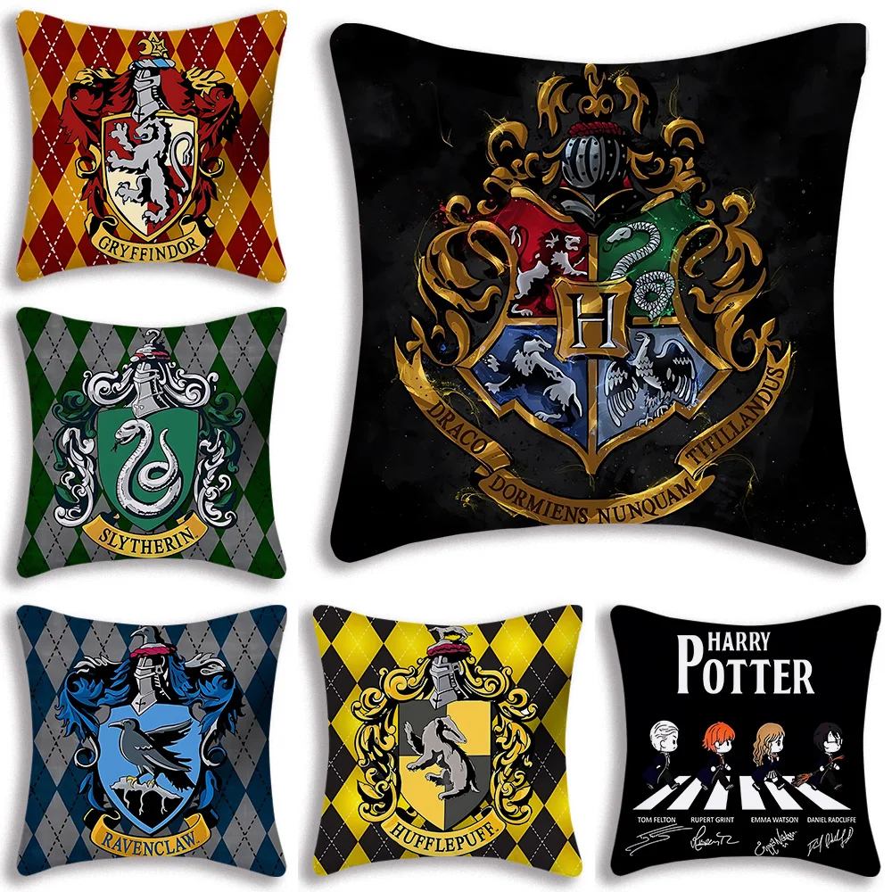 Hot Movies P-Potters Pillow Covers Cartoon Sofa Decorative Home Double-sided Printing Short Plush Cute Cushion Cover H-H-Harrys