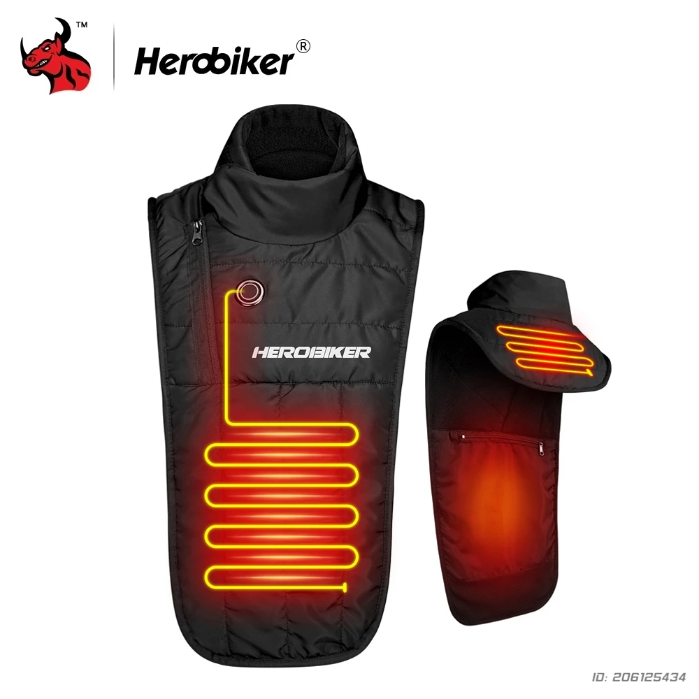 

Motorcycle Heated Scarf Windproof Winter Motocross Neck Cold Protection Chest Electric Heating Neck Moto Racing Heating Scarf