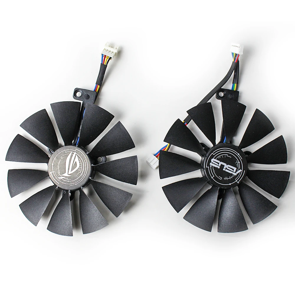 ر 129215 مروحة بطاقة الرسومات SH لـ ASUS RTX2060 2060S 2070 مروحة تبريد بديلة لبطاقة الرسومات 4Pin