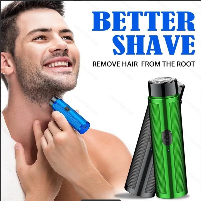 Men's Electric Shaver: Convenient One-Click Use, USB Charging, Perfect for Home, Airplane, & Travel!