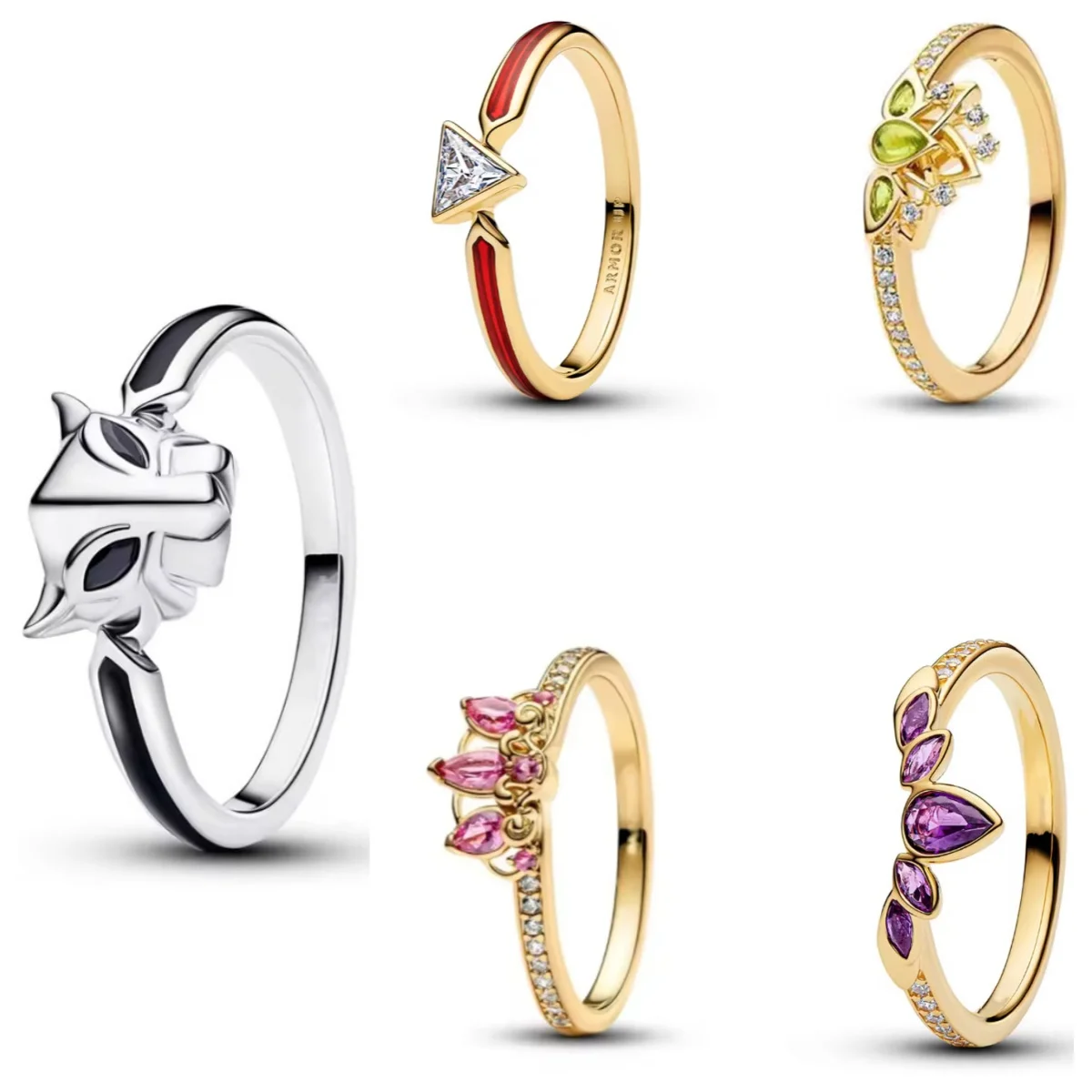 خاتم الأميرة الساحر من الفضة الإسترليني عيار 925 مقاس 6 7 8 9 إكسسوار زفاف نسائي أصلي فاخر من الكريستال شعار S925