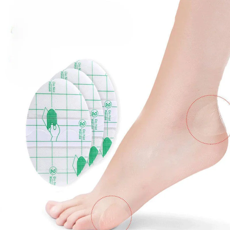 20pcs/set Oval Band Aid for Wound Dressing Patch Feet Heel Dressing Tape Sticker Heel Blister Pads Waterproof Adhesive Bandages