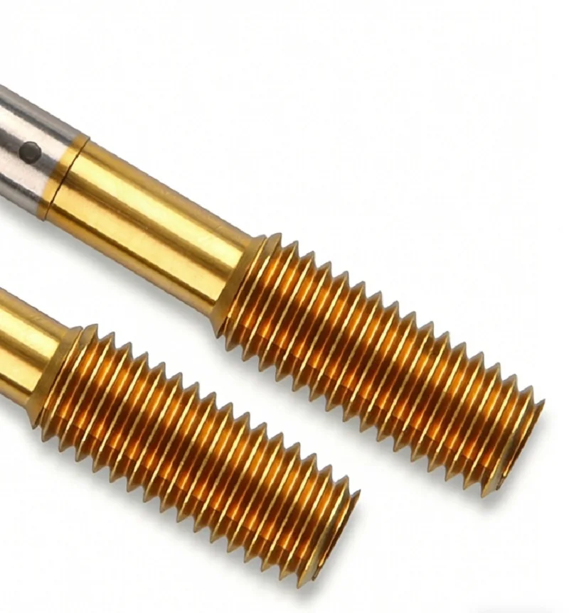 1Pcs M8 Roll Form Tap Ti-coated HSS Right Hand Tap Drill Hand Tools Screw Thread