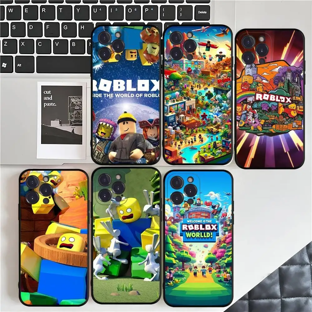 

Popular Game R-Roblox Phone Case Phone Case For Iphone 17 Air 16 15 14 13 12 11 Pro Max 16 15 14 Plus TPU Soft Case