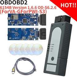 FOROKI 6154 WIFI/USB 6154B 1.6.6 작업 Forporsch OBD2 스캐너 OD-S6.2.2 버전 V1.6.6, 자동차 진단 도구 USB 인터페이스용