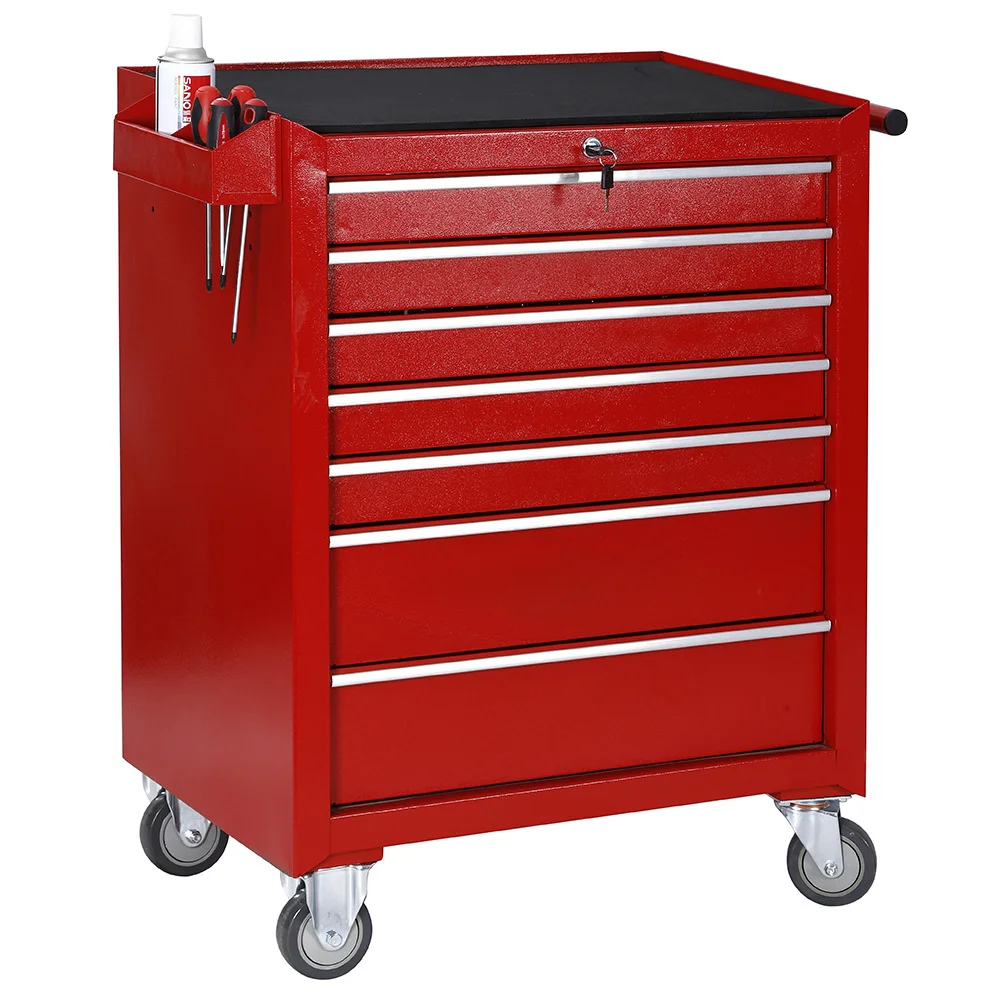 Auto Repair Tool Box Universal Auto Repair Tool Cabinet Multi-functional 7 Drawers Type Maintenance Tool Workshop Hardware Car