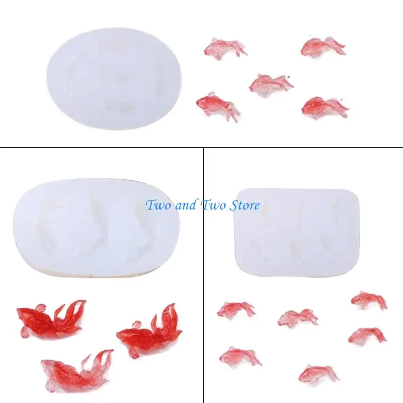 

HX6F Multi Purpose Carp Silicone Mold For Cake Decorating Candy Crafts Heatproof Material Lightweight Kitchen Accessory Gift