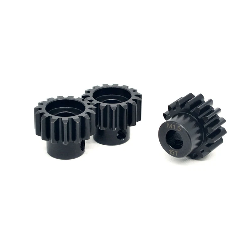 3 Pieces 8Mm M1.5 Chrome Steel Gear For Motor Shaft 8Mm 1/5Th RC Car Rc Car Kit