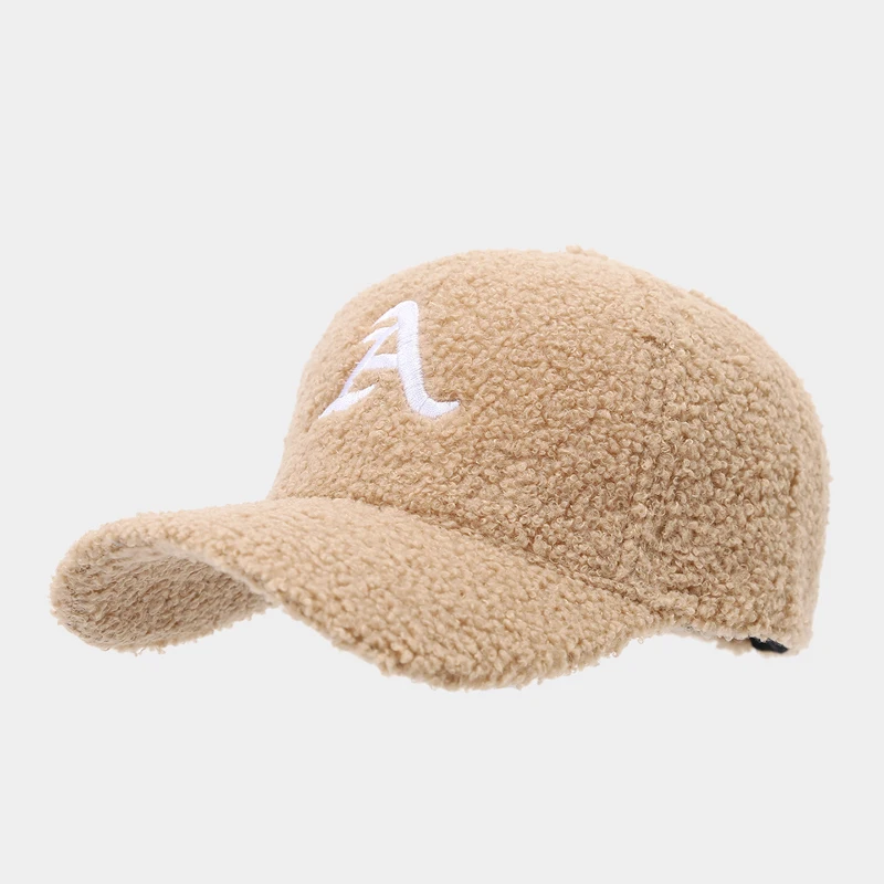 

Baseball Cap Fuzzy Women Hat Autumn Winter Warm Accessory For Holiday Running Sports Outdoor
