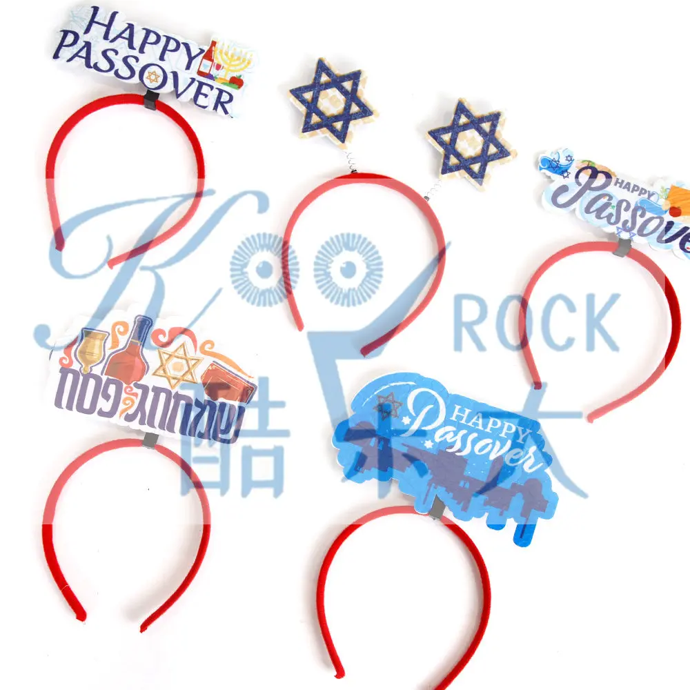 Passover Hoops Jewish Deyeast Party Party Decoration Props HAPPY PASSOVER Headband