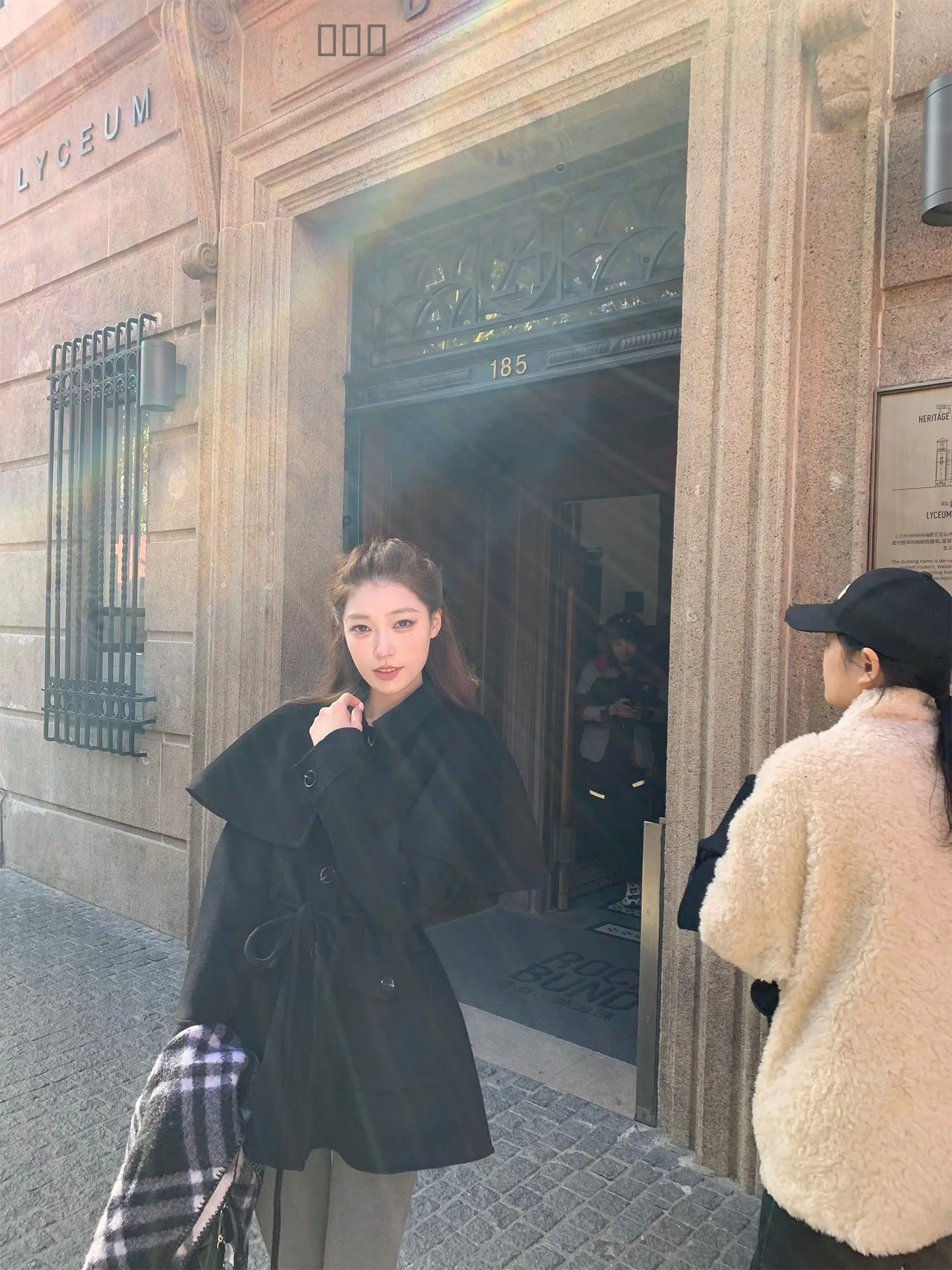 

Ele Woolen Coat by SourceWithU Baker Street Double Sided Australian Wool Waist Cinched Witch Girl Cloak Outerwear for Winter