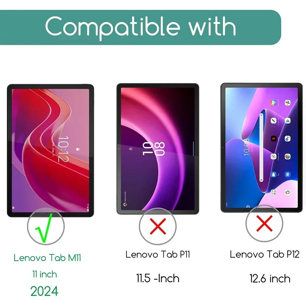 20 Packs HD Scratch Proof Screen Protector Tempered Glass For Lenovo Tab M11 11-inch 2024 Tablet Protective Film Free Bubbles