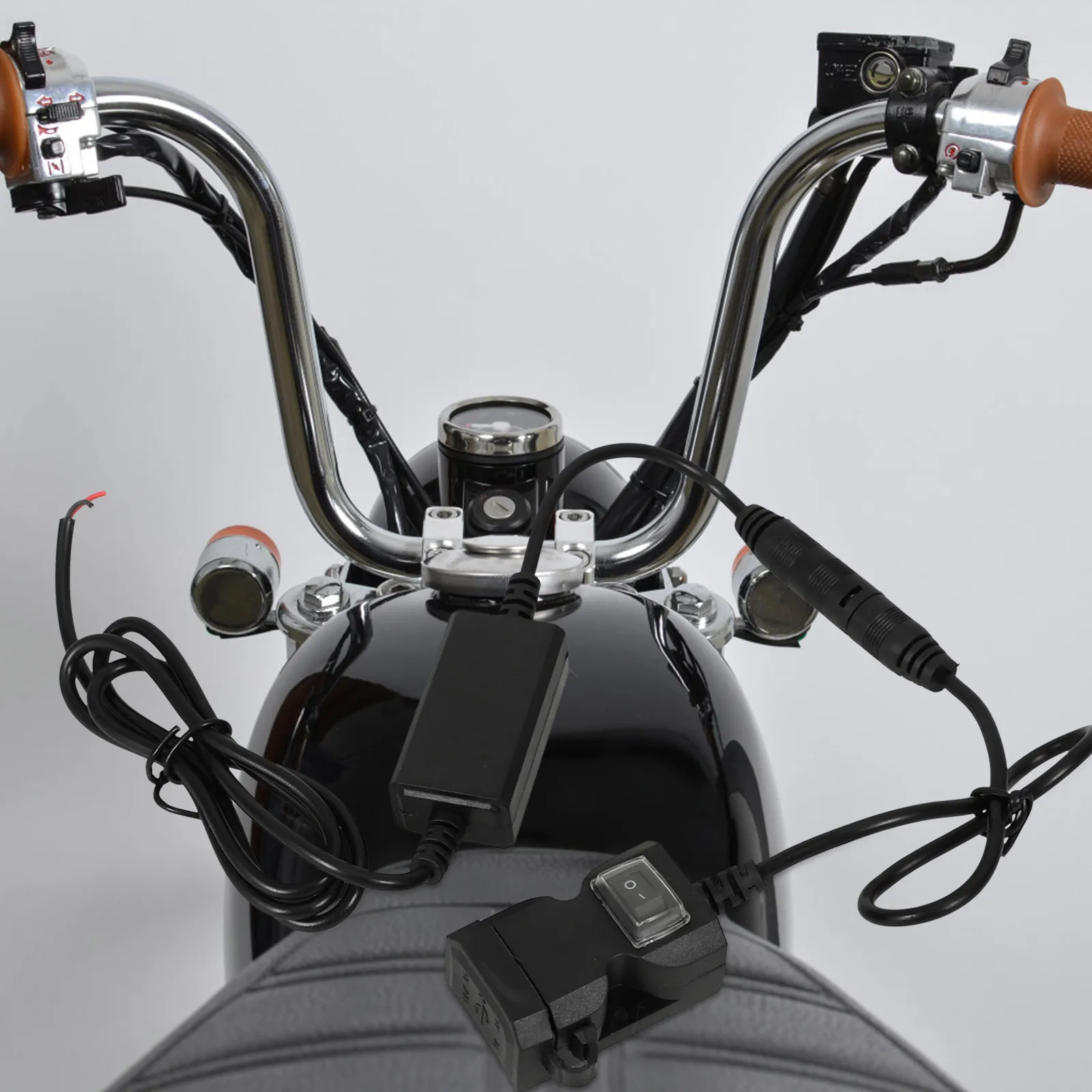 

Dual Ports USB for Motorcycle Electric Bike Fast Charging Safe Portable Dual Ports Motorbike Phone H Mount