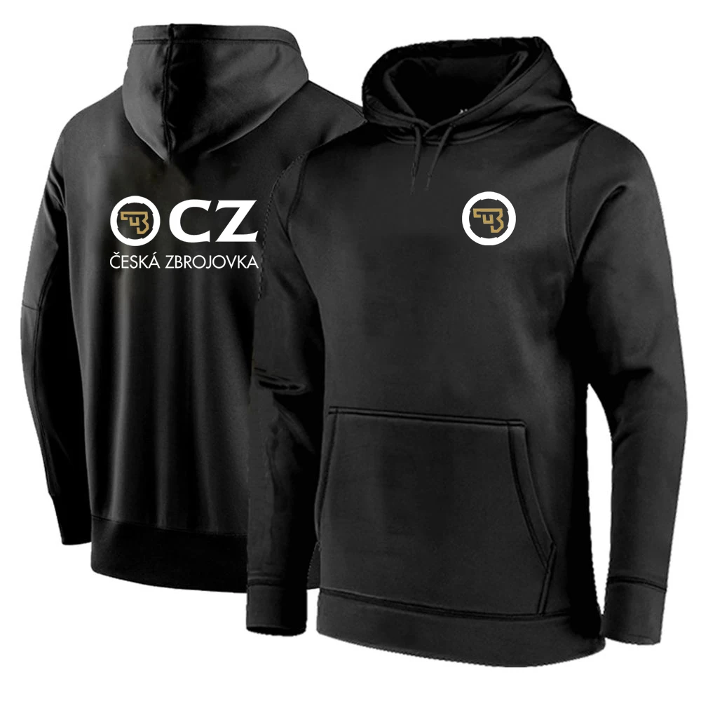 

2024 CZ Ceska Zbrojovka Czech Firearms New Men Printing Autumn Cotton Solid Color Pullover Hoodies Simplicity Comfortable Tops