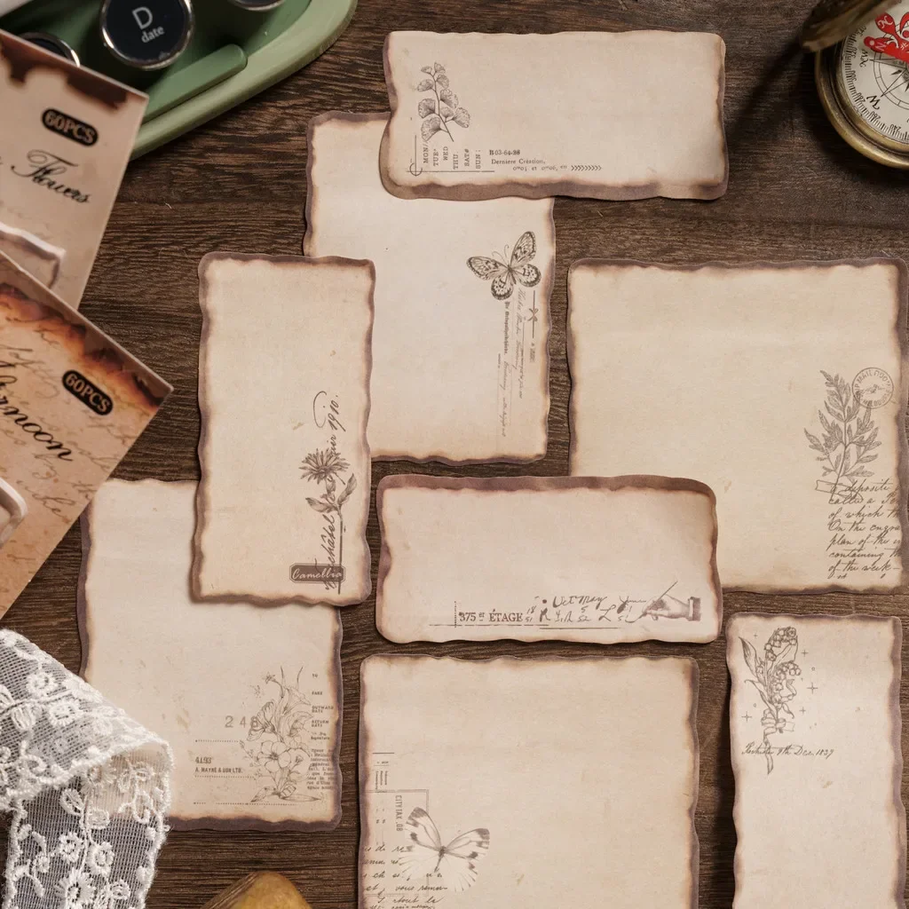 ورق مذكرات بشكل خاص ، مستلزمات قصاصات ذاتية الصنع ، مواد ألبوم مجمعة للخردة ، ورق حرفي ، عتيق ، 30