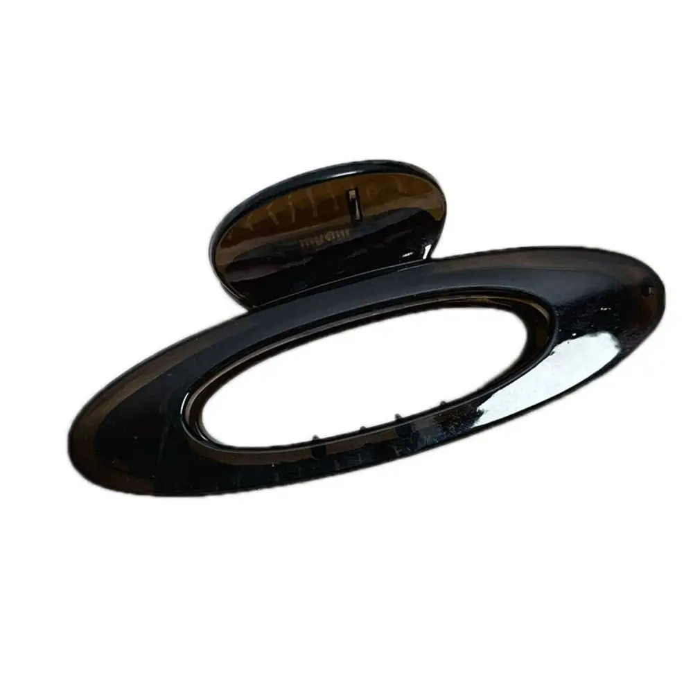 

Vintage Plastic Hollow Pumpkin Hair Clip Geometric Styling Tools Ellipse Hair Claws Hair Accessories Women Girl