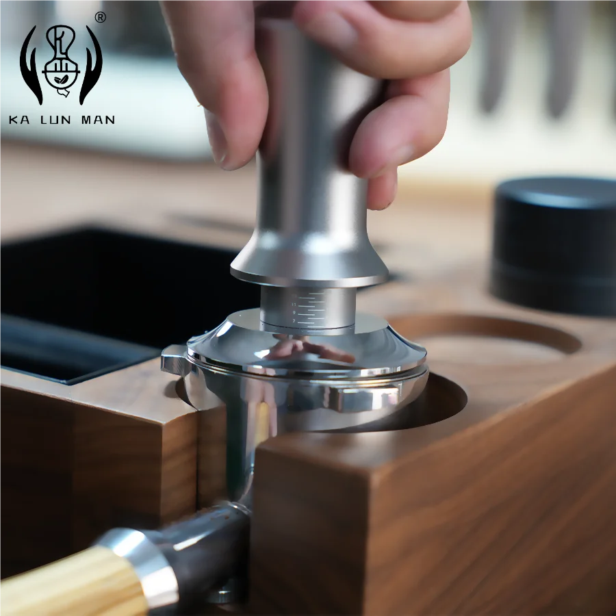 1Pc Coffee Tamper, Coffee Tamper, Stainless Steel Smooth Bottom or Threaded Bottom, Three Sizes: 51mm, 53mm, and 58mm