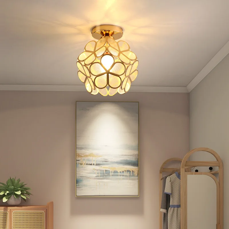 Nordic Modern LED Ceiling Lights Lamp Acrylic Petal Flats Loft Study Aisle Corridor Balcony Chandelier Indoor Lighting lustre