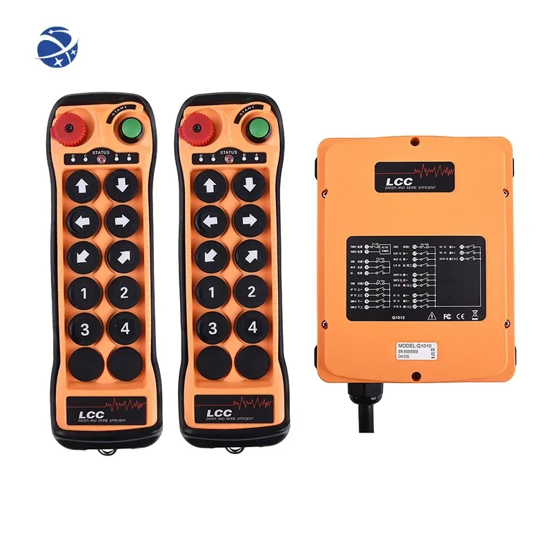 Yunyi Hot sales DC AC overhead crane button radio 8 Key industrial remote control wireless