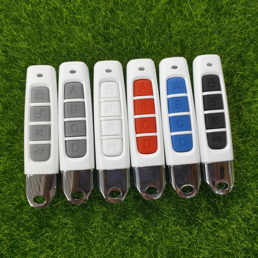 Control remoto de copia de 433MHZ, controlador de abridor de puerta de garaje, duplicador, clonación de clave de código con batería, 10 colores