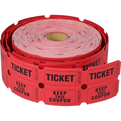 Lottery Ticket Entertainment Raffle Tickets Book Carnival Prizes Labels for Events Concert Seal