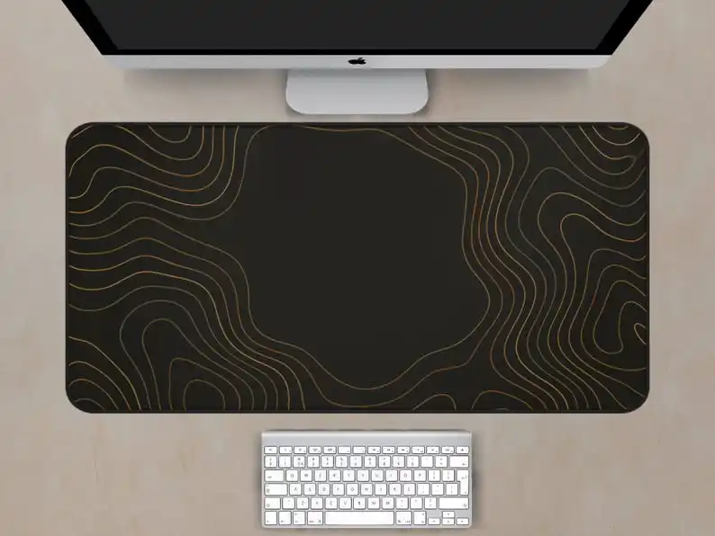Earth-tone Terrain Gaming Deskmat,non-slip and Waterproof Gaming Mouse Pad,cute Desktop Protector,the Perfect Gift for A Friend.